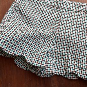 Fun Anthropologie Georgie Scalloped Hem Shorts, Size 4